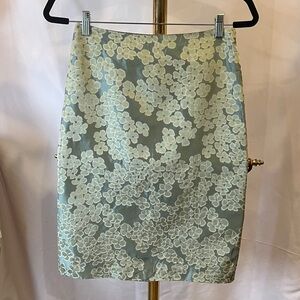 Moschino Italian Silk Floral Pencil Skirt, size 4 (RUNS SMALL)
